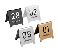5 Pezzi Numeri da Tavolo Cartelli da Tavolo Numerati su Entrambi i Lati Cartelli in Acrilico Numeri da Tavolo Riutilizzabili Segnaletica per Ristoranti/White-6Cm/26 To 30