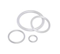 5 pezzi O-ring in silicone bianco per uso alimentare, ID 38mm, OD 50mm, diametro filo 6mm, adatto per tubi e valvole, apparecchiature elettroniche, 38x50x6mm(5pcs)