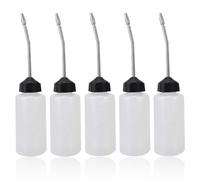 5 Pezzi Oliatore Per Macchina da Cucire 120ml Dispenser Olio con Beccuccio Lungo Angolato, Bottiglia Olio con Beccuccio Esteso, Oliatore di Precisione Dispenser Olio Motore Pompa Olio Tanica, Bottigli