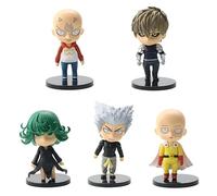 5 pezzi One Punch Anime Figura Saitama Garou Tatsumaki Genos Figure PVC 11 cm Statua giocattolo per la cura della casa figura (B)