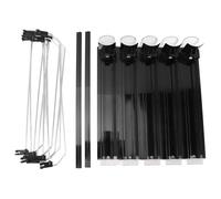 5 pezzi Organizzatore per bevande da frigorifero, distributore automatico di lattine di soda con divisori regolabili, distributore automatico a scorrimento per birra, bibite e bott (Nera)