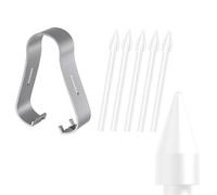 5 Pezzi Originale Felt Morbido Punte per Pennino Samsung S Pen Galaxy Tab S7 FE/S6 Lite/S10 Lite/S10 FE/S10 FE+ Plus/S10+ Plus/S10 Ultra/S9/S9 FE/S9+/S9 FE+/S9 Plus/S9 FE Plus/S9 Ultra, Bianco