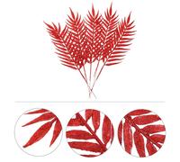 5 pezzi Ornamenti natalizi artificiali Decorazione albero foglie Ornamenti