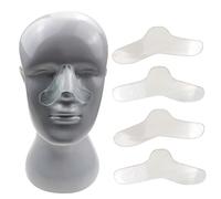 5 pezzi pad nasale per maschera CPAP gel di silicone naselli morbidi sicuri riducono i segni rossi naselli per protezione per il viso per maschera CPAP
