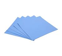 5 pezzi Pad Termico 100 x 100 x 0,5 mm 1,5 W/m-k Pad di Conducibilità Termica in Silicone GPU Foglio di Conduzione Termica per Radiatore a Tubi di Calore