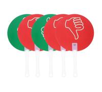 5 Pezzi Palette di Voto per Classe, Segni Pollice su Giù, Plastica | Verde e Rosso, Uso Facile, Visibilità per Tutta la Classe, per Regole e Giochi Interattivi