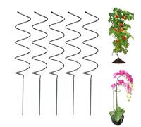5 Pezzi Pali A Spirale Per Pomodori,Supporto Per Piante A Spirale,Tutore Per Pomodori,Bastoncini Per Pomodoro,Tutori Sostegni,Gabbie,Sostegni Per Piante In Vaso,Rampicanti A Rosa (A)