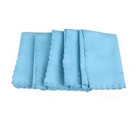 5 Pezzi Panno di Pulizia 25cm Piazza Cotone Strumenti Musicali Lucidatura Stracci Morbidi di Pulizia Riutilizzabili per Piano Chitarra Tromba Saxofono(Blu)