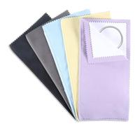 5 pezzi panno morbido lucidante, panno per la pulizia dei gioielli a doppio strato, panni lucidanti per argento, oro, diamanti, gioielli, 5 colori