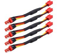 5 pezzi PC CPU Fan Speed Ridurre Rallentare Filo 3 Pin Fan Rumore Resistore Cavo Maschio a Femmina Connettore 12cm/4.7 pollici