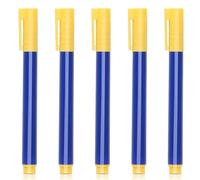 5 Pezzi Penna Controllo per Soldi,Rivelatore Banconote False in colore blu,Penna Controllo per Soldi Professionale,Verificare Euro Dollaro Sterlina Falsi etc