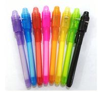 5 pezzi Penne con inchiostro invisibile a colori casuali con luce UV LED, penne a sfera per messaggi segreti, pennarelli, giocattoli e giochi, forniture per l'arte, giocattoli, giocattoli per bambini,