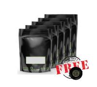 5 pezzi per 30 g Terploc Grove Bags incl. 1 sacchetto igrometro monosaldatura e zip con controllo dell'umidità Weed Humidor sacchetto con umidità relativa tra il 58 e il 62% (5, 30 grammi)