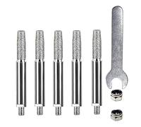 5 pezzi per affilare la catena della motosega affilatrice con chiave a testa di rettifica 4 mm/4,8 mm/5,5 mm strumento per affilare catene