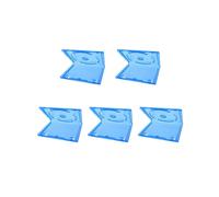 5 Pezzi per Custodia CD per Giochi per PS4, Custodia DVD Blu Trasparente, Scatola di Stoccaggio Protettiva per Dischi di Gioco Accessori A
