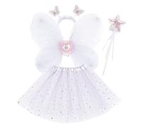 5 Pezzi per Ragazze e Ragazze, Accessorio per Principessa, Ali di Fee Bambino, per Travestimento da Principessa, Costume da Fata a Farfalla, per Bambini e Ragazze, Carnevale Partito #I325