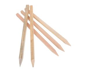 5 Pezzi Picchetti di Legno Appuntiti per Rilevamento | Segnaposto per Delimitazione e Vialetti, Inserimento Stabile nel Terreno, per Paesaggio e Tracciatura Sentieri