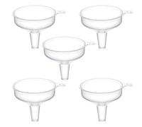 5 pezzi piccolo imbuto mini imbuto imbuto in plastica da cucina multifunzione funne piccolo mini giudice per oli lozione cosmetici shampoo cucina Flasch