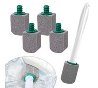 5 Pezzi pietra pomice wc,con 1 manico,pietra pomice per pulire wc,disincrostante per ceramica,Pulisce efficacemente le macchie più ostinate