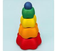 5 Pezzi Pietre Dell'equilibrio Morbido Percorso Motorio Colorate per Asilo Nido