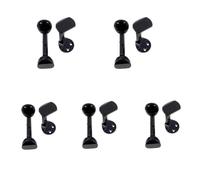 5 Pezzi Placcati Oro/argento/nero Mentoniera Violino 1/4 1/2 3/4 4/4 Viti Di Fissaggio Della Mentoniera Divisa(Color:Black)