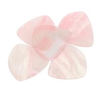 5 Pezzi Plettri per Chitarra a Cuor e Resina Rosa, Eleganti e | Ukulele e Chitarra Elettrica, Impugnatura Comoda, Riduce lo Slittamento