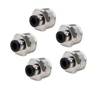 5 Pezzi, Pneumatico 10mm Od Tubo X 1.3cm Npt Connettore Maschio Push Raccordo
