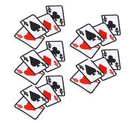 5 pezzi Poker Ace Abbigliamento Patch, Iron-On Poker Card Emblem Appliques ricamate Patch iron-on Carta da gioco Applique T-Shirt fai da te Adesivo in tessuto