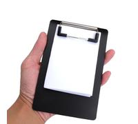 5 Pezzi Portablocco A6 con clip in metallo gommato Plastica trasparente Porta-pad Lavagna da scrittura Ideale per il Lavoro Quotidiano