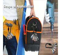 5 pezzi Portapunte di vari colori, barra di prolunga con attacco esagonale da 1/4 pollici, adattatore a catena portachiavi Tagli Unica,Zigrinatura - 5 pezziAcciaio al carbonio