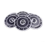 5 Pezzi Potenziometro con Scala Rotonda 0 a 100 Display Digitale per Manopola Piastra Alluminio Strato di Carbonio Resistenza Controllo Variabile Nero Argento per Apparecchi Elettrici Industriali Fai