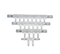 5 pezzi PP 8-4 mm 4~10 vie connettore for tubo acquario serbatoio pompa aria aeratore giardino irrigazione pagoda giunto deviatore gas liquido(8-4mm Side 4-Ways)