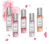 5 Pezzi Profumo Feromoni per Donna, Profumi Donna, Profumo ai Feromoni per Donna, Profumo Roll Ball, Profumo Aromatico Roll-on,Profumo di Lunga Durata - Elisir ai feromoni per le donne