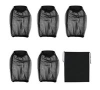 5 pezzi protezione mosche insetti custodia, cappello per antizanzare, cappello con zanzariera, con 1 sacchetto di conservazione, nero, per campeggio, escursionismo, pesca, giardinaggio