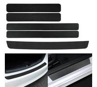 5 Pezzi Protezioni per battitacco Auto per BMW Serie 7 7er Serie 7 ActiveHybrid Long 2009-2012 Protezioni per Bordi battitacco Auto Rivestimento battitacco Protezione Bordo Porta