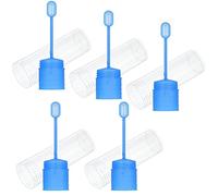 5 Pezzi provette urine,Provetta con Cucchiaio,Provetta per le Feci,Provette per Campioni,Campione Bottiglia Tubo Plastica,Provette Trasparente,per Laboratorio Scuola Educativo(15ml)