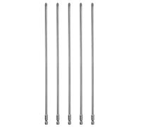 5 Pezzi punte per cacciavite Phillips PH2 1/4" gambo esagonale lunghezza 300 mm