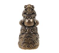 5 pezzi Rana del denaro Feng Shui - Statuetta di rospo in ottone per ricchezza,