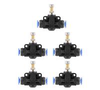 5 Pezzi Regolatore Di Velocità Connettore Valvola Pneumatica 6mm Per Controllo Flusso Aria