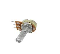 5 pezzi resistori variabili 1K-1M Ohm WH148 3Pin regolazione a giro singolo potenziometri conici a pellicola di carbonio rotante albero da 20MM, 10 valori(2K Ohm)