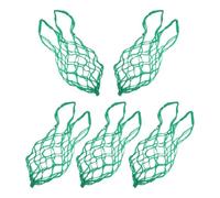5 Pezzi Rete per Foraggio per Cavalli e Bovini 2x2 Pollici in Nylon | Apertura , Bordi Rinforzati, Struttura Pieghevole, Verde, 60x3x1,5cm e Rimorchio