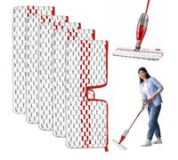 5 Pezzi Ricambio per Vileda 1-2 Spray Max Lavapavimenti, Panni in Microfibra Riutilizzabili Doppia Faccia, Compatibili con Mocio Vileda, per Tutti i Tipi di Pavimenti