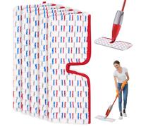 5 Pezzi Ricambios Mocio Lavapavimenti Compatibile con Vileda 1-2 Spray Max Lavapavimenti, 2 in 1 Riutilizzabili Panno in Microfibra per Scopa Lavapavimenti, per Adatto a Tutti i Pavimenti