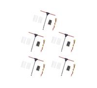 5 Pezzi Ricevitore ELRS 2,4 GHz ExpressLRS Ricevitore CRSF con Antenna di Tipo T per Parti di Droni da Attraversamento RC FPV