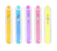 5 Pezzi Righello 30 Cm Legami Righelli Pieghevoli in Plastica, Righello Flessibile Righello Pieghevole Per La Scuola Righello Geometrico Per La Scuola Forniture PerL'ufficio Strumenti
