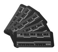 5 Pezzi Righello Macro in PVC Magnetico da 5cm, Set | Stampa Bianca e Nera, Stabilità Magnetica, per Indagini Forensi e Analisi Fotografica su Metalli