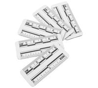 5 Pezzi Righello Magnetico da Scena Crimine in PVC Bianco, Scala | Stampa ad Alto Contrasto Nero e Bianco, Doppia Unità CM e Pollici, per Foto Macro e Indagini Interne