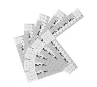 5 Pezzi Righello per Prove Forensi in PVC, Scala 1: 1 da 13,2 CM | Graduazioni Millimetriche Incise, Angolo Retto 90 Gradi, per Rilievi e Macrofotografia