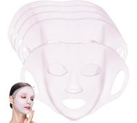 5 pezzi riutilizzabili in silicone maschera per le donne rosa chiaro idratante maschera a vapore titolari cura della pelle per trattamenti di bellezza e idratazione, con buona elasticità, adatto per