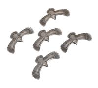 5 Pezzi Rivetti Aquila in Lega Argento per Borse, Cappelli e Abiti | Look Retrò e Chic, Fissaggio Sicuro, Montaggio Facile, Accessori per Cosplay e Lavori Fai da Te